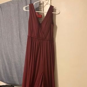 Maxi length, size 8 Azazie bridesmaid dress